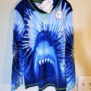 NWT Sz 6 GLOW in the dark shark shirt Wonder Nation